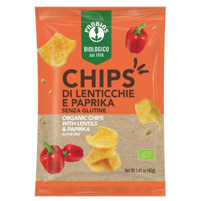 Chips Lenticchie E Paprika Bio Senza Glutine