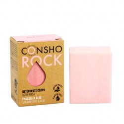 Consho Rock Detergente Corpo Solido Fragola e Aloe Vera