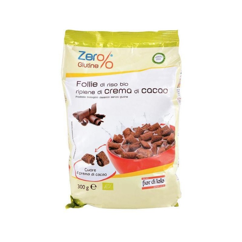 Follie Di Riso Con Crema Di Cacao  300 Gr