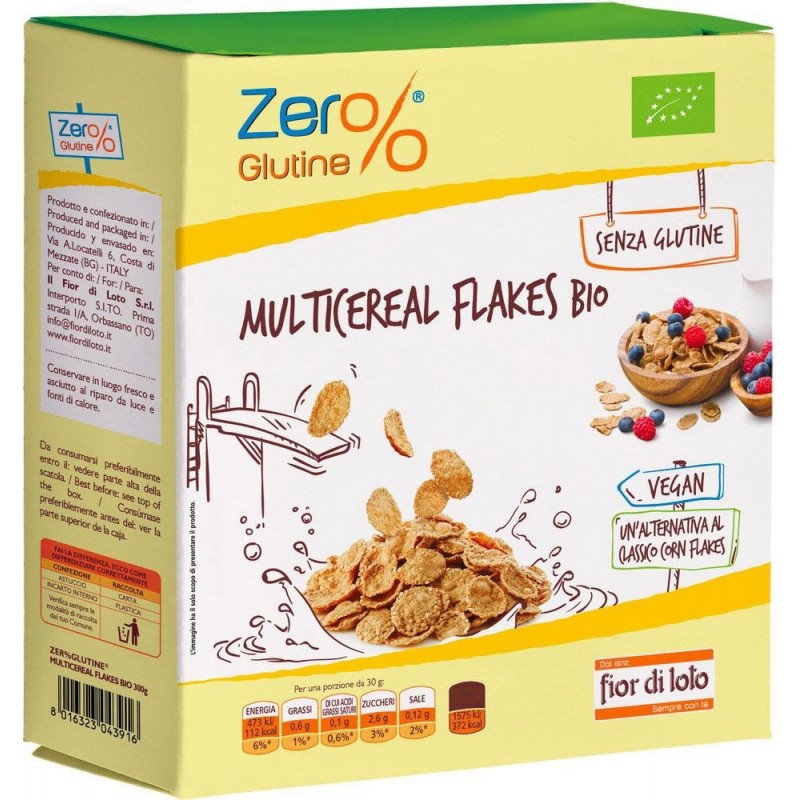 Multicereal Flakes 300 gr Zer%Glutine
