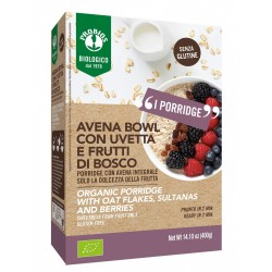 Avena Bowl Porridge con Uvetta e Frutti di Bosco 400 gr