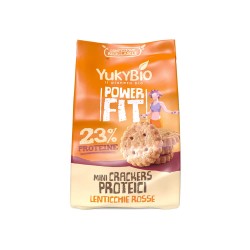 Yukybio Mini Crackers Proteici Lenticchie Rosse 150 gr