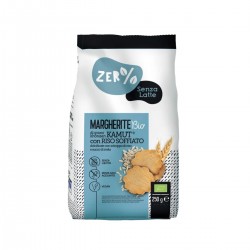 Biscotti Margherite Kamut Riso 250 gr Zer% Latte Fior di Loto