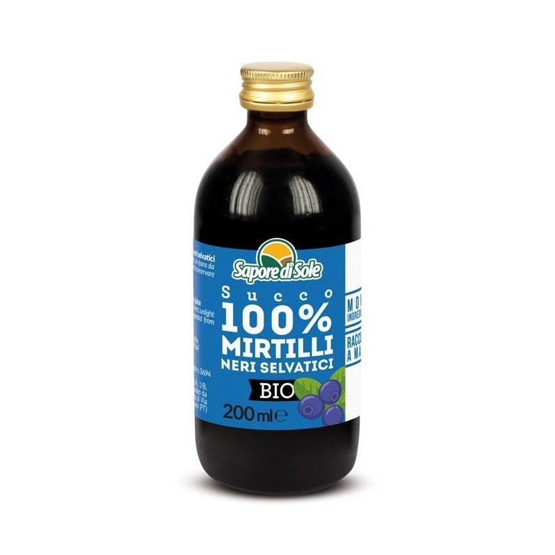 Succo Mirtillo 100% Bio 200 ml Sapore di Sole