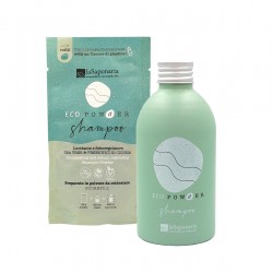 Shampoo in Polvere Tea Tree e Prebiotici con Dispenser in Alluminio