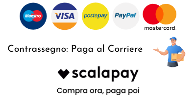 Paga con carta di credito o Paypal